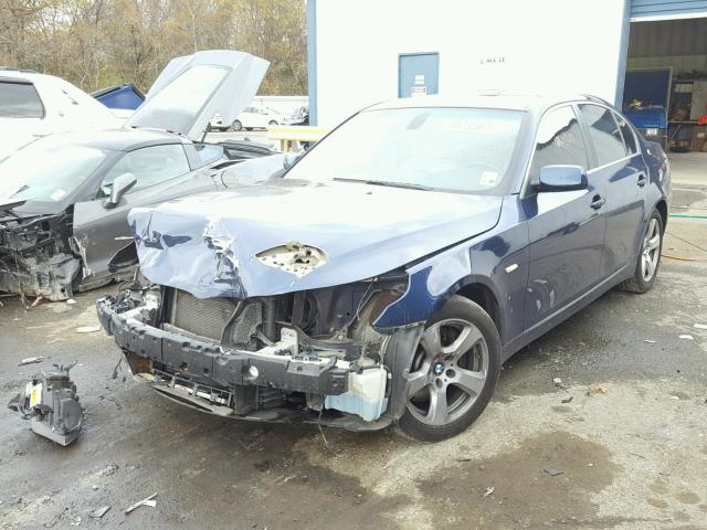 WBANW13568CZ81847 - 2008 BMW 535 I BLUE photo 2