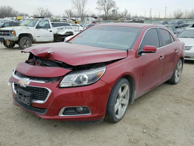 1G11J5SX1EF174665 - 2014 CHEVROLET MALIBU LTZ RED photo 2