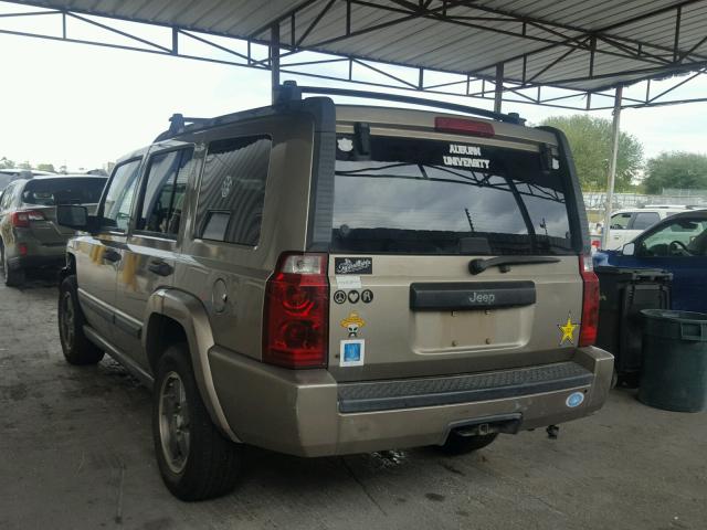 1J8HH48K26C145999 - 2006 JEEP COMMANDER 金色 照片 3