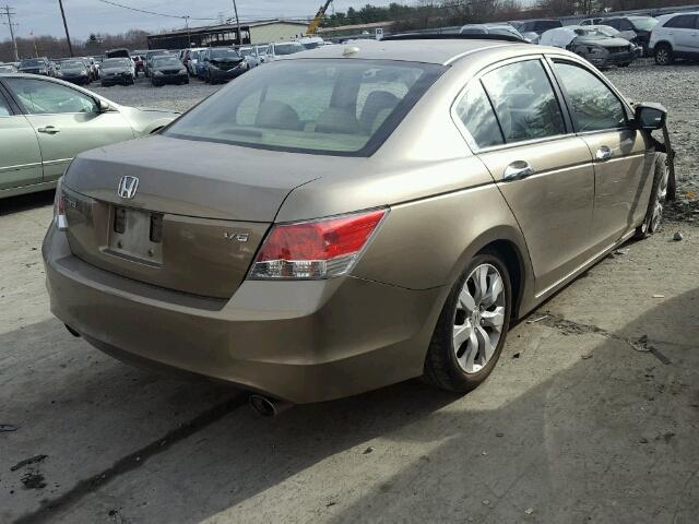 5KBCP368X9B502134 - 2009 HONDA ACCORD EXL GOLD photo 4