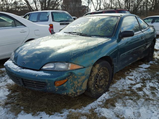 1G1JC1249VM130806 - 1997 CHEVROLET CAVALIER B GREEN photo 2