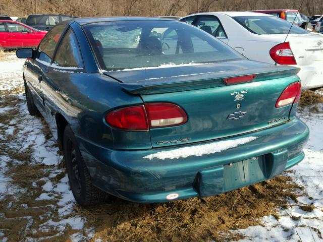 1G1JC1249VM130806 - 1997 CHEVROLET CAVALIER B GREEN photo 3