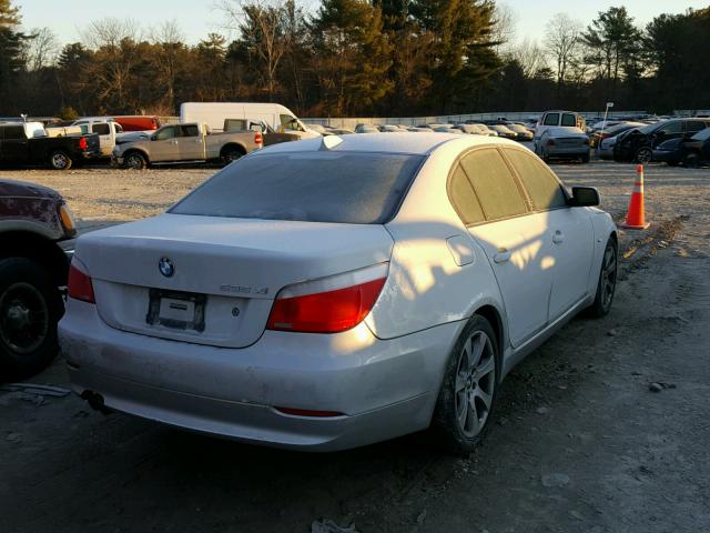 WBANV93528CZ60835 - 2008 BMW 535 XI SILVER photo 4