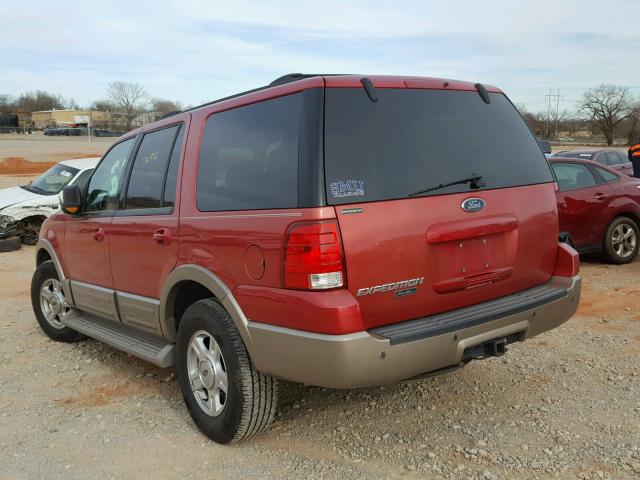 1FMPU17L83LC61089 - 2003 FORD EXPEDITION RED photo 3