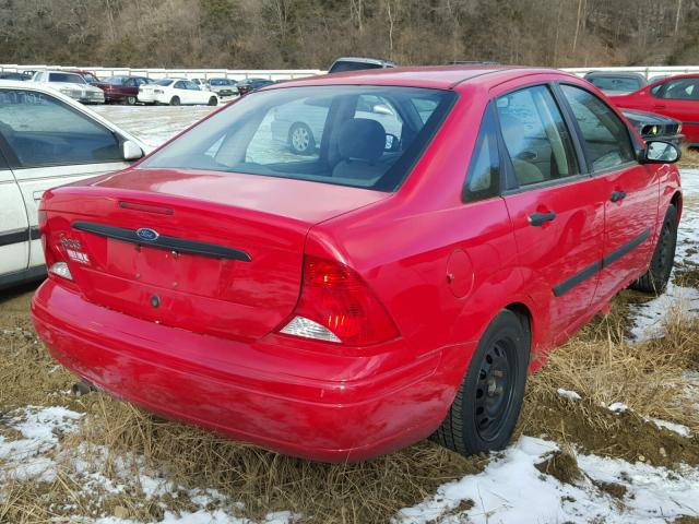 1FAFP33P22W102678 - 2002 FORD FOCUS LX RED photo 4