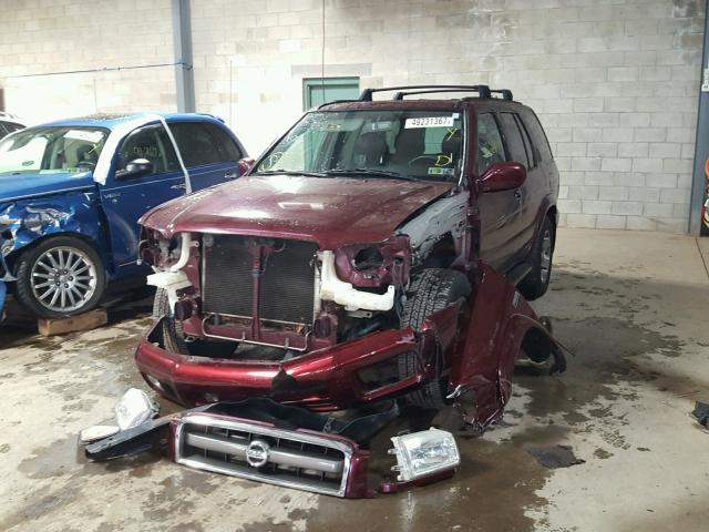 JN8DR09Y04W900307 - 2004 NISSAN PATHFINDER MAROON photo 2