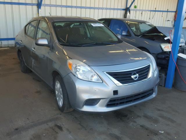 3N1CN7AP1CL897701 - 2012 NISSAN VERSA S GRAY photo 1