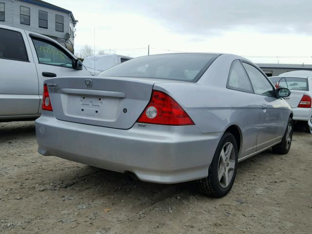 1HGEM21964L063791 - 2004 HONDA CIVIC EX SILVER photo 4