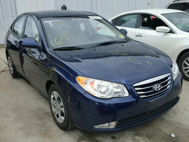 KMHDU4AD1AU196051 - 2010 HYUNDAI ELANTRA BL BLUE photo 1