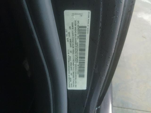 3VWPW31C67M512955 - 2007 VOLKSWAGEN NEW BEETLE Qara foto 10