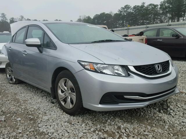 19XFB2F52EE002317 - 2014 HONDA CIVIC LX SILVER photo 1