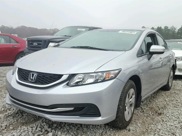 19XFB2F52EE002317 - 2014 HONDA CIVIC LX SILVER photo 2