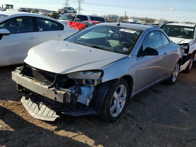 1G2ZH36N184297132 - 2008 PONTIAC G6 GT SILVER photo 2