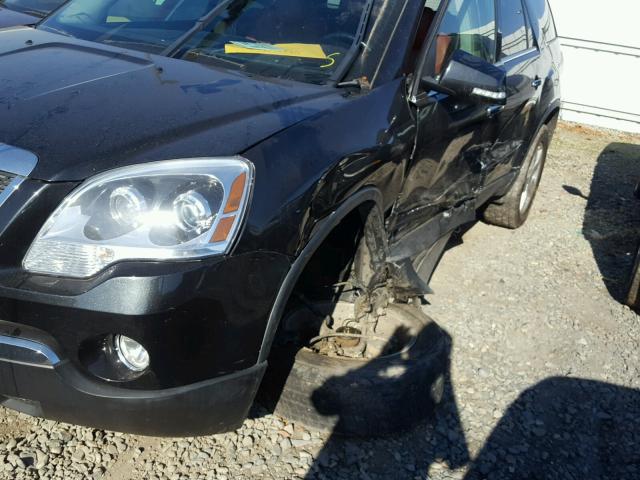 1GKEV33768J138511 - 2008 GMC ACADIA SLT შავი ფოტო 9