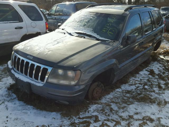 1J4GW48S92C307902 - 2002 JEEP GRAND CHER GRAY photo 2