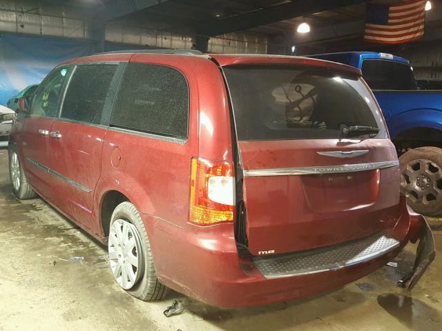 2C4RC1BG7FR662235 - 2015 CHRYSLER TOWN & COU RED photo 3