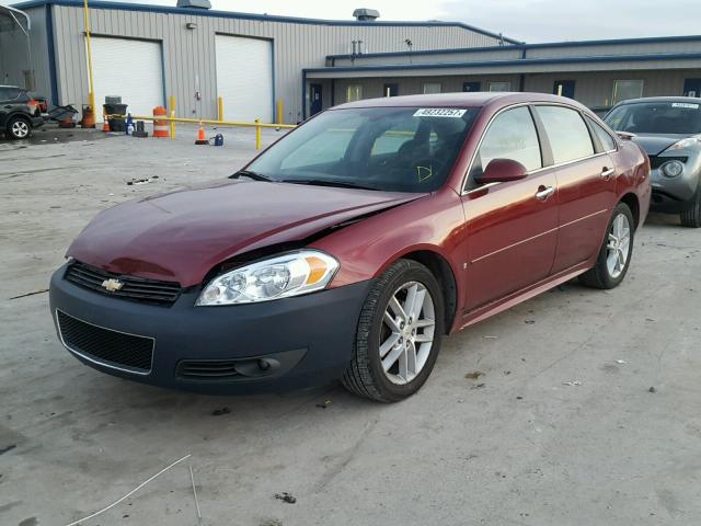 2G1WU57M991301302 - 2009 CHEVROLET IMPALA LTZ MAROON photo 2