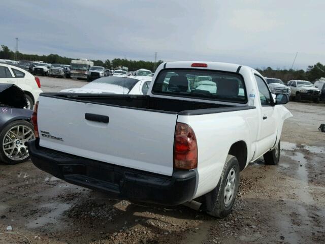 5TFNX4CN9EX037515 - 2014 TOYOTA TACOMA WHITE photo 4