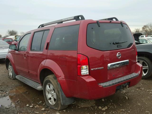 5N1AR18W67C627590 - 2007 NISSAN PATHFINDER RED photo 3