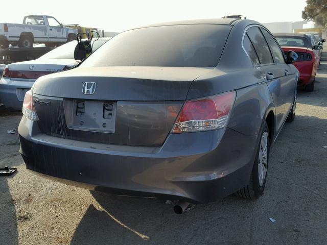 1HGCP26338A139584 - 2008 HONDA ACCORD LX GRAY photo 4