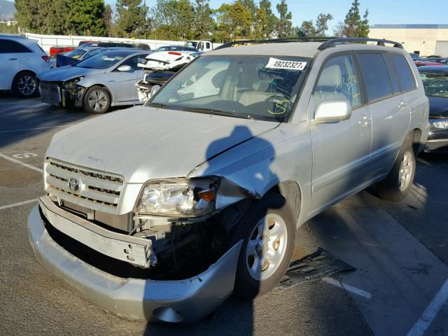 JTEGD21A460147299 - 2006 TOYOTA HIGHLANDER SILVER photo 2