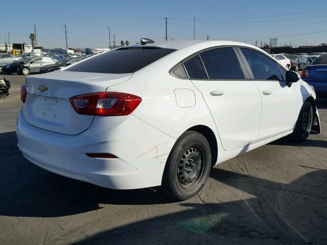 1G1BC5SMXH7162033 - 2017 CHEVROLET CRUZE LS WHITE photo 4