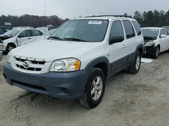 4F2YZ02Z46KM30387 - 2006 MAZDA TRIBUTE I WHITE photo 2