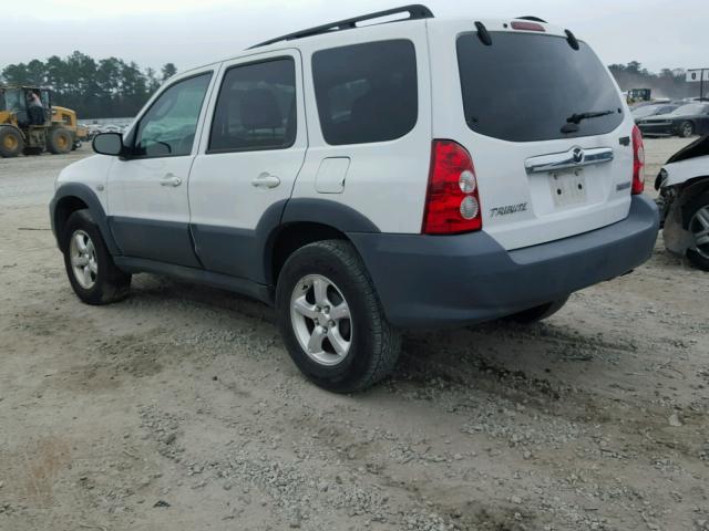 4F2YZ02Z46KM30387 - 2006 MAZDA TRIBUTE I WHITE photo 3