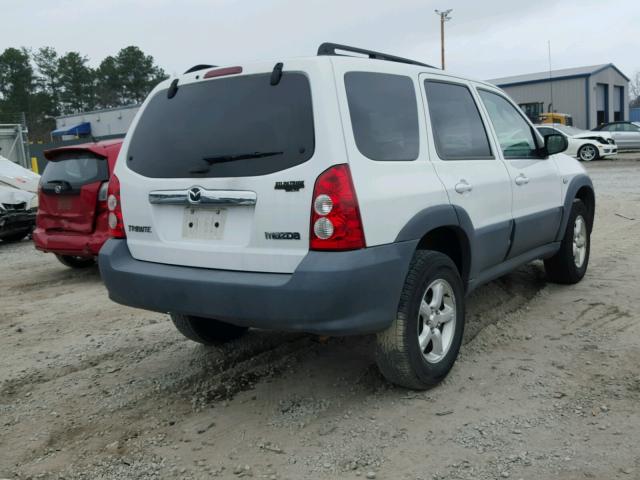 4F2YZ02Z46KM30387 - 2006 MAZDA TRIBUTE I WHITE photo 4