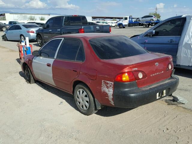 1NXBR12E31Z512967 - 2001 TOYOTA COROLLA CE RED photo 3