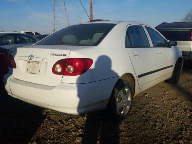 2T1BR32E25C338070 - 2005 TOYOTA COROLLA CE WHITE photo 4