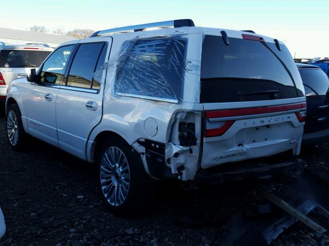 5LMJJ2JT4FEJ06347 - 2015 LINCOLN NAVIGATOR 白色 照片 3