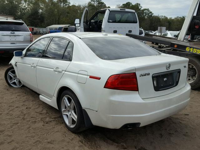 19UUA66275A009050 - 2005 ACURA TL WHITE photo 3