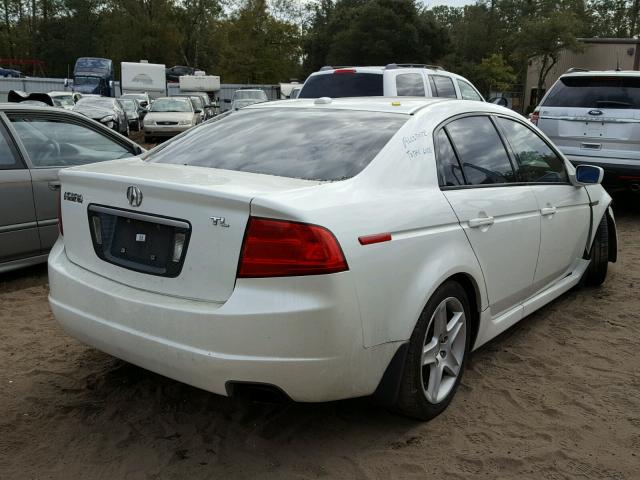 19UUA66275A009050 - 2005 ACURA TL WHITE photo 4