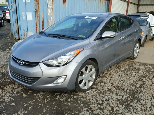 KMHDH4AE3CU474125 - 2012 HYUNDAI ELANTRA GL SILVER photo 2