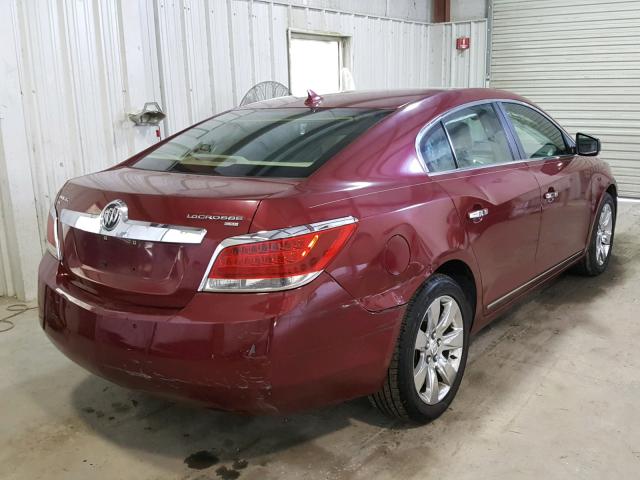 1G4GD5EGXAF114006 - 2010 BUICK LACROSSE C RED photo 4