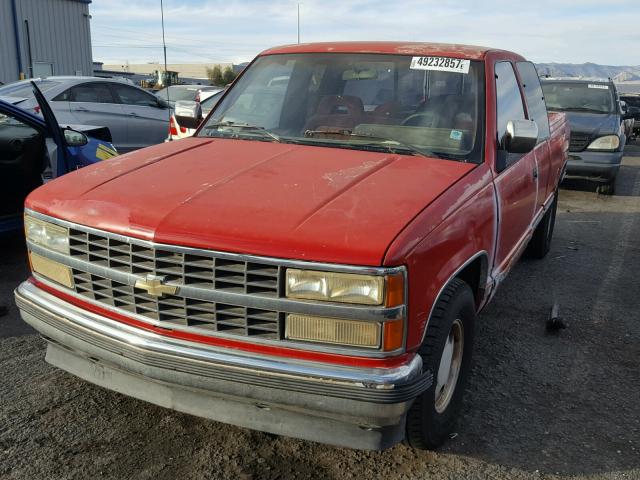 2GCEC19K2N1159394 - 1992 CHEVROLET GMT-400 C1 RED photo 2