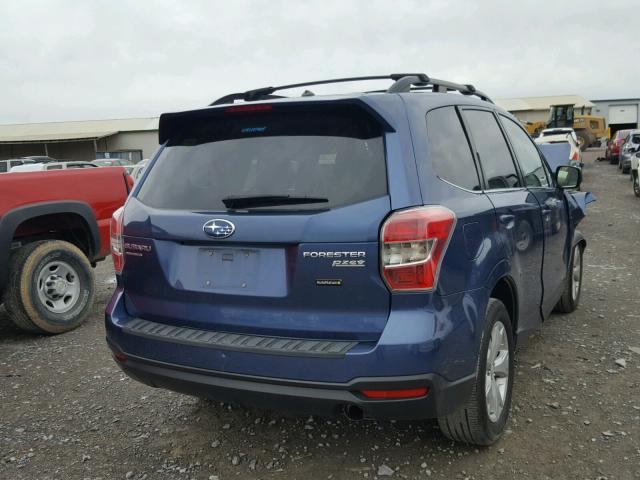 JF2SJAHC1EH468419 - 2014 SUBARU FORESTER 2 BLUE photo 4