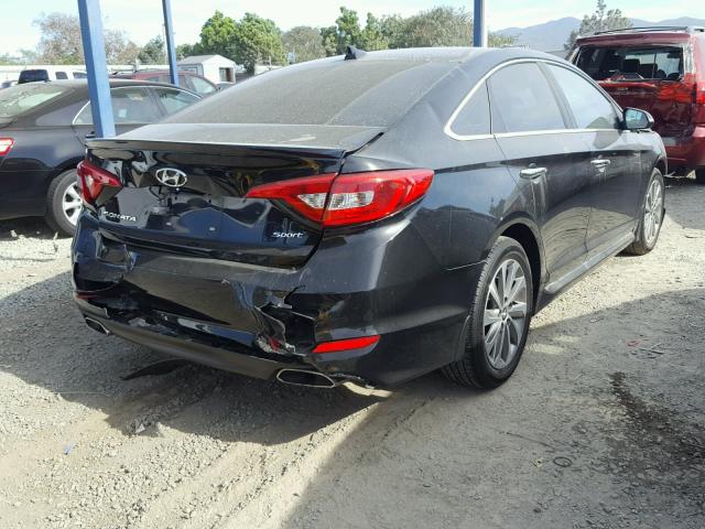 5NPE34AF9GH351686 - 2016 HYUNDAI SONATA SPO BLACK photo 4