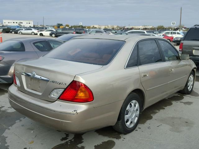 4T1BF28B5YU001928 - 2000 TOYOTA AVALON XL GOLD photo 4