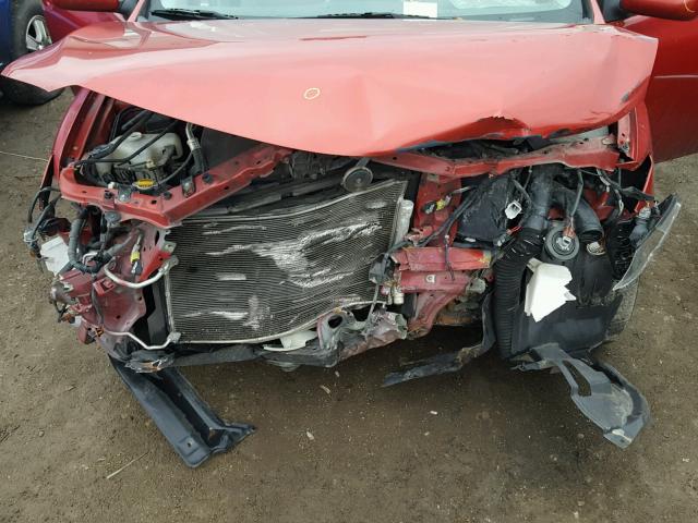 2T1BU40E69C003262 - 2009 TOYOTA COROLLA BA RED photo 7