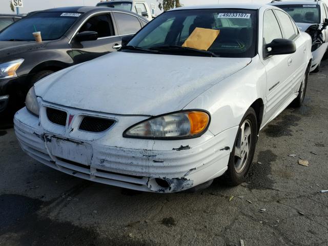 1G2NF52T0YM794953 - 2000 PONTIAC GRAND AM S WHITE photo 2