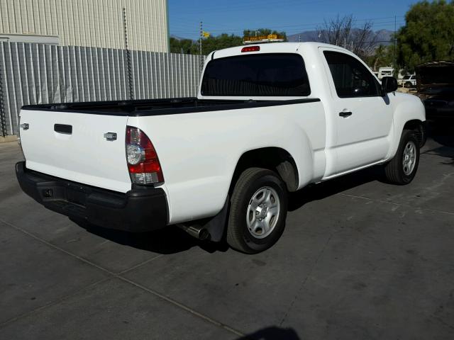 5TENX22N95Z125267 - 2005 TOYOTA TACOMA WHITE photo 4