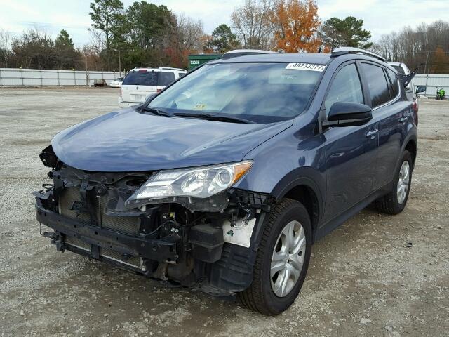 2T3BFREV8DW023205 - 2013 TOYOTA RAV4 LE BLUE photo 2