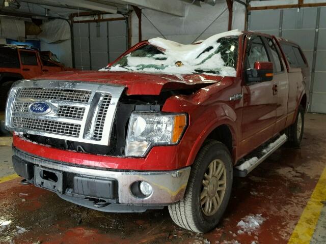 1FTFX1EF8CFB11342 - 2012 FORD F150 SUPER RED photo 2