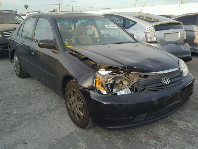 2HGES26793H578843 - 2003 HONDA CIVIC EX BLACK photo 1