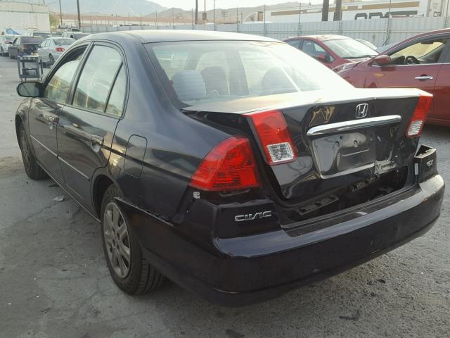 2HGES26793H578843 - 2003 HONDA CIVIC EX BLACK photo 3