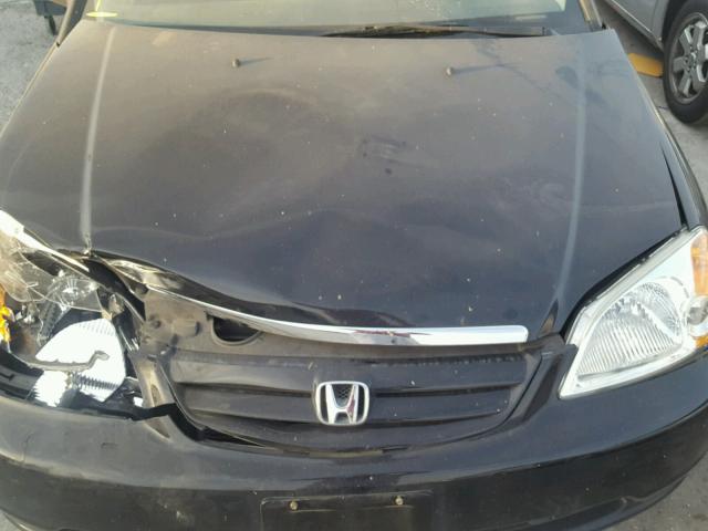 2HGES26793H578843 - 2003 HONDA CIVIC EX BLACK photo 7