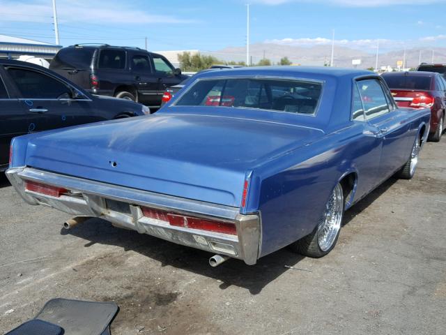 6Y89G450197 - 1966 LINCOLN CONTINITAL BLUE photo 4