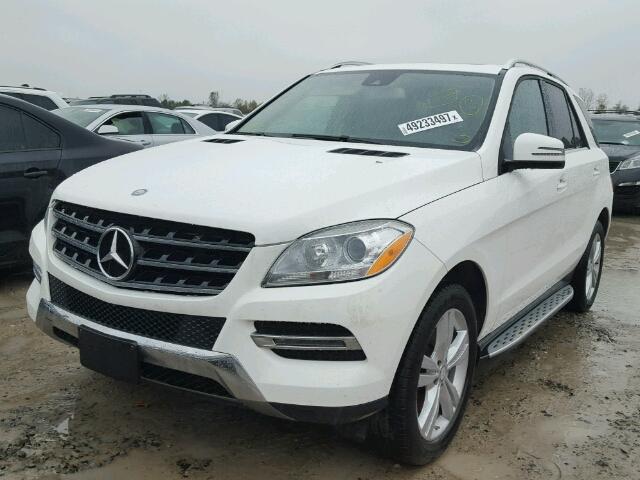 4JGDA5JB7FA440498 - 2015 MERCEDES-BENZ ML 350 WHITE photo 2